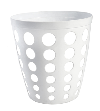 PAPELERA REJILLA BASIPLAST 11 L. BLANCA