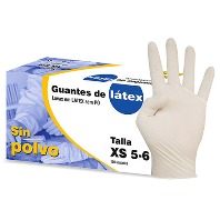 GUANTES LATEX S/POLVO NATURAL T.XL 4G