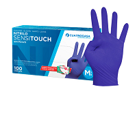 GUANTES NITRILO S/P AZUL SENSITOUCH T.G 4G