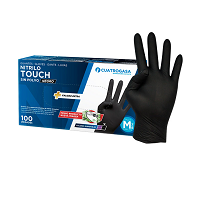 GUANTES NITRILO NEGRO T.P 4G