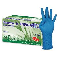 Guantes nitrilo azul alta proteccion T.P 4G