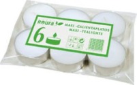 LAMPARILLA METALICA MAXI 58MM BLANCA PAQ.6 UDS