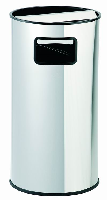 PAPELERA CENICERO CIRCULAR INOX