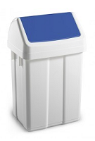 CONTENEDOR MAX 12L C/TAPA BASC.AZUL