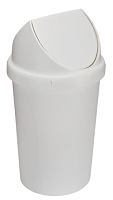 DENOX Papelera Tapa Basculante 45 litros Blanca