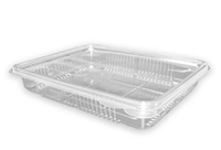 Envase con tapa PET 226x180x40mm