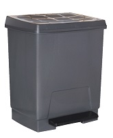 Cubo Pedal Bin 23 lts Gris Oscuro