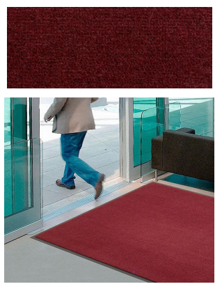 ALFOMBRA POLYPLUSH LITE-123 90X150 ROJA