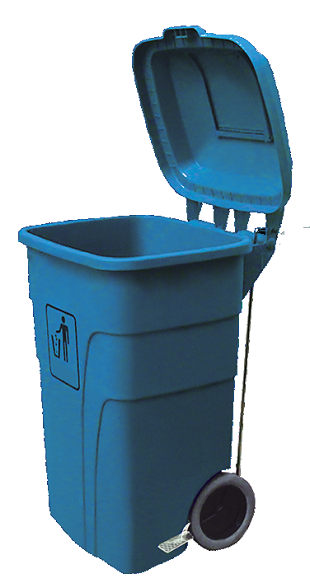 CONTENDOR CARGO CON PEDAL 120 L. AZUL