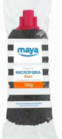 Fregona Microfibra Negra casquillo Rojo