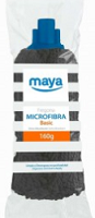 Fregona Microfibra Negra casquillo Azul