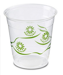 VASO CRISTAL PLA COMPOSTABLE 250 CC IMPRESO GREEN SPIRIT