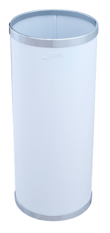 PARAGUERO REDONDO AROS CROMADOS BLANCO