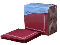 SERVILLETAS 40X40 2C P-P TOKIO BURDEOS CENEFA BLANCA GC
