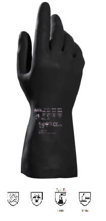 GUANTES ALTO 415 NEGRO T.8