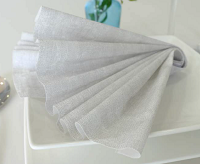 Servilletas 40x40 Novotela Blanca Hilo Sahara
