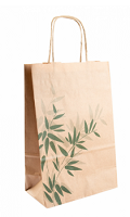 Bolsa Papel Kraft con asas 20+10x29