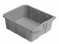 Cajón Pequeño Gris 22L