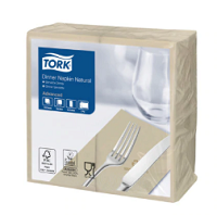 Servilleta Tork Dinner 39x39 1/8 Natural
