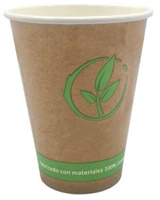 VASO BEBIDAS CALIENTES PLA 4OZ. 120 ML.