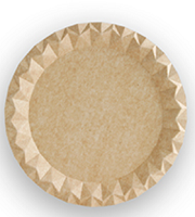 Plato Cartón Kraft 23 cm