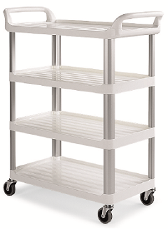 CARRO SERVICIO SHELF 4 EST. BLANCO