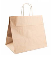 BOLSA KRAFT 26+20X27 C/ASAS TIPO CORDEL