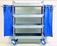 Carro 4 Bandejas 2 bolsas Mod.10 Inox