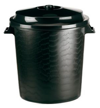 CUBO 50 LTS. C/TAPA NEGRO