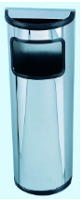 CENICERO PAPELERA SEMICIRCULAR INOX. MOD.1200