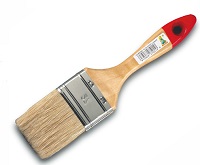Brocha Plana Cerda Blanca nº27