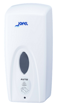 DOSIFICADOR JABON/GEL OPTICO AZUR ABS BLANCO 1 L.