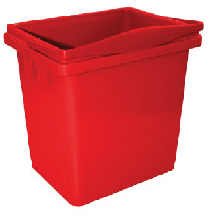 CUBO CON ASA 4 LTS. ROJO
