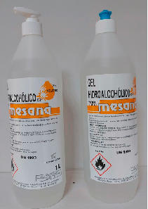 GEL HIDROALCOHOLICO MESANA 12X1 LT.