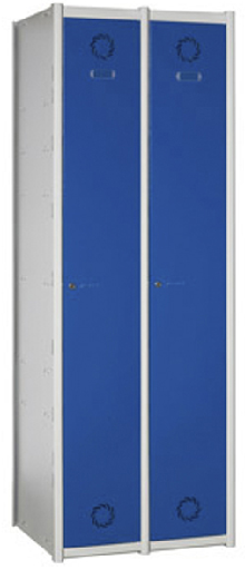 MODULO 2 TAQUILLAS MODULARES AV-30/2 PUERTA AZUL RAL 5010