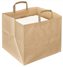 BOLSA KRAFT 36+31X36 C/ASA TIPO CORDEL 535.11