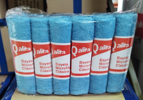 Bayeta Microfibra Clasica 35x40 Azul Qalita