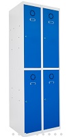 MODULO 2 TAQUILLAS ECOT-25/2 PUERTA AZUL RAL 5010