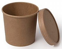 SOPERA CARTON KRAFT CON TAPA 16 OZ. 480 ML.
