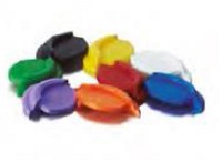 TOPE PLASTICO AZUL PARA RIEL