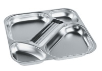 Bandeja autoservicio 34x34x3.5 cm inox