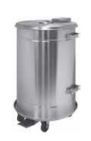 CUBO BASURA 70L REDONDE ACERO