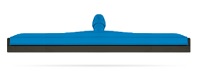 HARAGAN POLIRPOPILENO AZUL C/GOMA NEGRA 75 CM