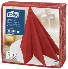 TORK LINSTYLE SERV. 39X39 1C ROJA