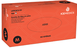 GUANTES LATEX S/POLVO NATURAL LATICECS PF T.XL