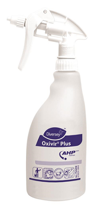 BOTELLA CON PULVERIZADOR SERIGRAF. 0,5 L. OXIVIR PLUS