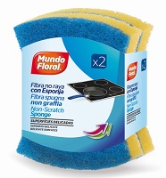 ESTROPAJO NO RAYA AZUL C/ESPONJA