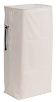 Bolsa plastificada con cremallera 120L gris