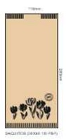 SAQUITO NATURAL TULIPANES SERV.30X40 1/6 PP NATURAL