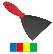 ESPATULA ACERO INOX CON MANGO AZUL